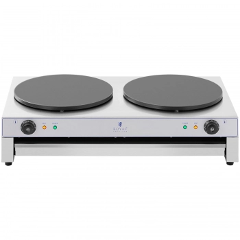 Naleśnikarka elektryczna podwójna z szufladą 230 V śr. 40 cm 2 x 3000 W