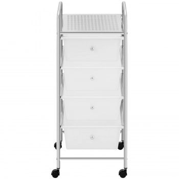 Wózek organizer kosmetyczny łazienkowy z 4 szufladami do 28 kg 37 x 32.5 x 76 cm