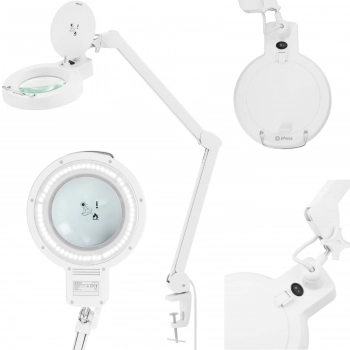 Lampa kosmetyczna warsztatowa powiększająca 5 dioptrii 60x LED śr. 155 mm