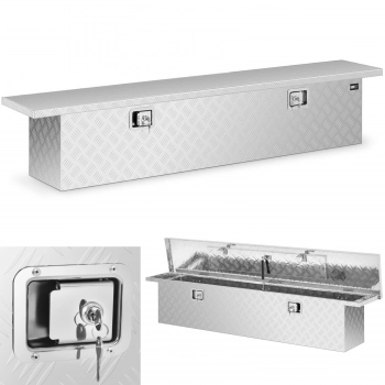 Skrzynka narzędziowa transportowa aluminiowa zamykana na klucz 180 l 176 x 30 x 34.5 cm
