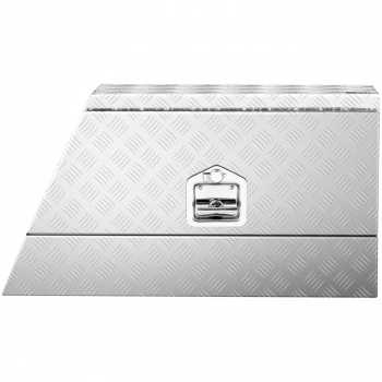 Skrzynka narzędziowa transportowa aluminiowa zamykana na klucz 75 l 75 x 25 x 40 cm
