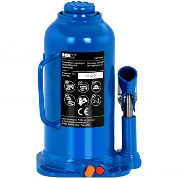 Podnośnik lewarek hydrauliczny słupkowy butelkowy 227 - 457 mm 16 t