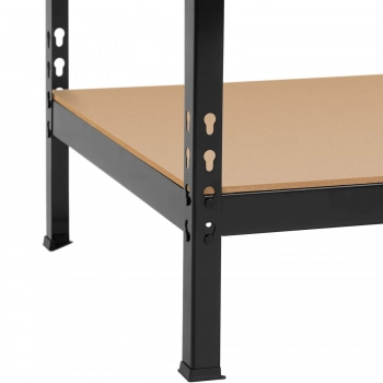 Stół warsztatowy z szufladą półkami i tablicą na narzędzia 119 x 59 cm do 230 kg
