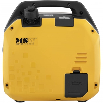Agregat prądotwórczy generator prądu przenośny z rozrusznikiem elektrycznym 4 l 12 V 230 V 2100 W