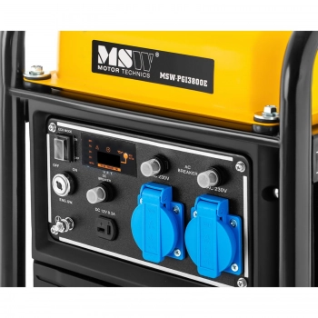Agregat prądotwórczy generator prądu z rozrusznikiem elektrycznym 11 l 12 V 230 V 3800 W