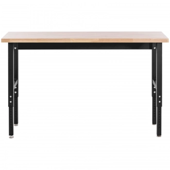 Stół warsztatowy regulowany z drewnianym blatem 680 kg 155 x 51 cm