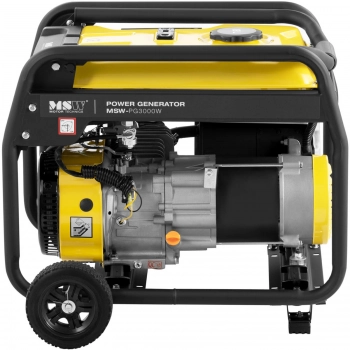 Agregat prądotwórczy generator prądu z rozruchem ręcznym wózkiem  15 l 230 V 3000 W