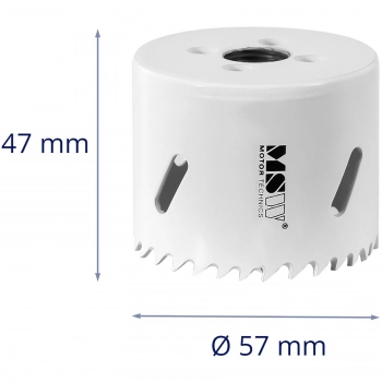 Otwornica bimetalowa wiertło do metalu drewna tworzyw sztucznych śr. 57 mm