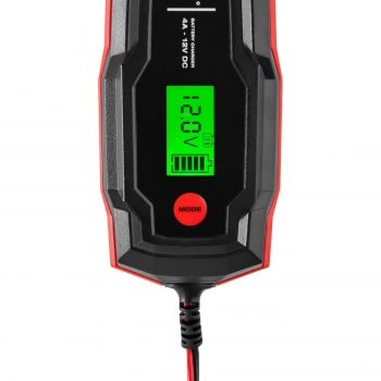 Prostownik samochodowy automatyczny do ładowania akumulatorów LCD 70 W 12 V 4 A