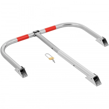 Blokada zapora parkingowa składana z odblaskami zamykana na klucz 802 x 375 x 440 mm