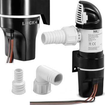 Pompa zęzowa do wody automatyczna niska do 3 m 50 l/min 12 V 3,2 A