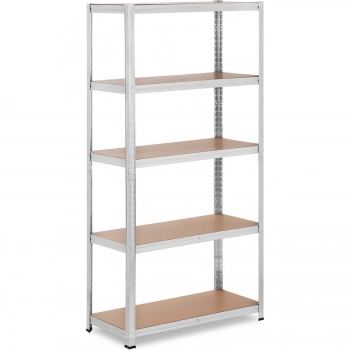 Regał magazynowy metalowy 5 półek 875 kg 90 x 40 x 180 cm szary