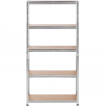 Regał magazynowy metalowy 5 półek 875 kg 90 x 40 x 180 cm szary
