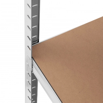 Regał magazynowy metalowy 5 półek 875 kg 90 x 40 x 180 cm szary 2 szt.