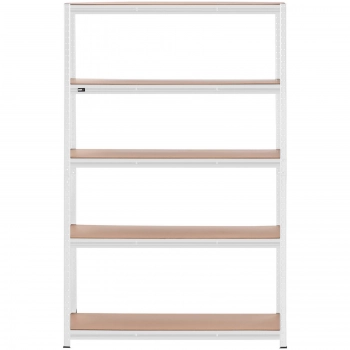 Regał magazynowy metalowy 5 półek 750 kg 120 x 40 x 180 cm szary