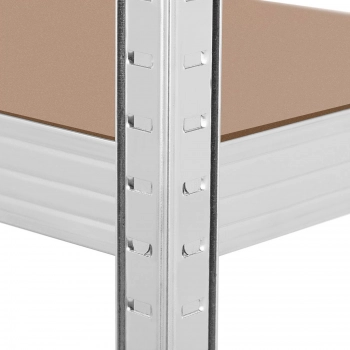 Regał magazynowy metalowy 4 półki 600 kg 160 x 40 x 180 cm szary