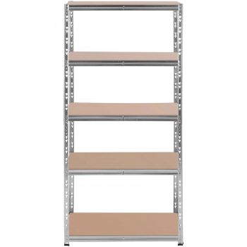 Regał magazynowy metalowy 5 półek 875 kg 90 x 60 x 180 cm szary