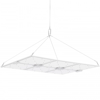 Lampa do uprawy wzrostu roślin pełne spektrum 72 x 60 cm 1404 LED 600 W srebrna