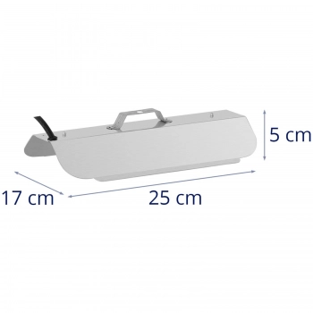 Lampa do wzrostu uprawy roślin pełne spektrum 25 x 17 cm 136 LED 100 W srebrna