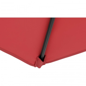 Parasol ogrodowy okrągły duży uchylny z korbką śr. 300 cm bordowy