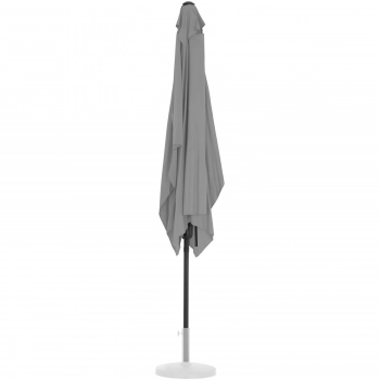 Parasol ogrodowy tarasowy prostokątny z korbką 200 x 300 cm ciemnoszary
