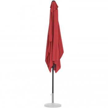 Parasol ogrodowy tarasowy prostokątny z korbką 200 x 300 cm bordowy