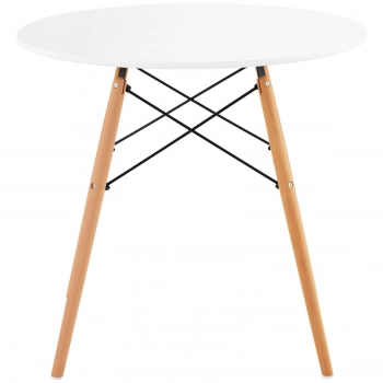 Stolik stół skandynawski do salonu biura nowoczesny okrągły śr. 80 cm wys. 74 cm