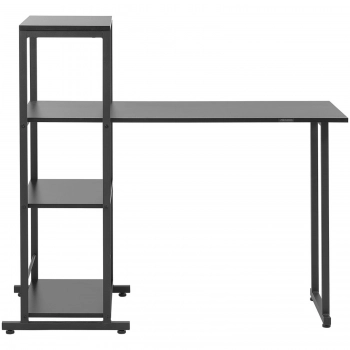 Biurko komputerowe z regałem industrialne LOFT do biura domu 110 x 50 cm czarne