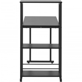 Biurko komputerowe z regałem industrialne LOFT do biura domu 110 x 50 cm czarne