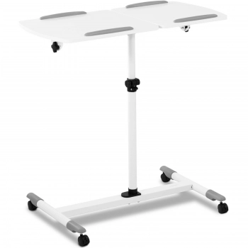 Stolik stojak pod laptopa odchylany regulowany 2 blaty 43 x 91 cm 700 - 1100 mm