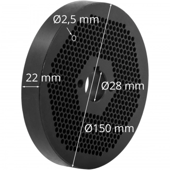 Matryca sitko do pelletu pelleciarki WIE-PM-2500 śr. 2,5 mm
