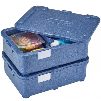 Pojemnik termoizolacyjny termiczny 4 komorowy do transportu posiłków 42 x 29 x 11 cm