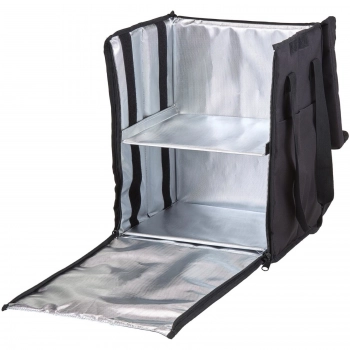 Torba plecak obiadowy termiczny do transportu lunchbox pizzy z półką 28 x 35.5 x 43 cm