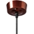 Lampa grzewcza do potraw na podczerwień IR wisząca mosiądz śr. 19 cm 250 W