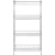 Regał druciany metalowy do magazynu garderoby 4 kosze 90 x 45 x 180 cm do 200 kg