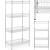 Regał druciany metalowy do magazynu garderoby 4 kosze 90 x 45 x 180 cm do 200 kg