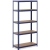 Regał magazynowy metalowy 5 półek 875 kg 90 x 40 x 180 cm niebieski