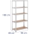 Regał magazynowy metalowy 5 półek 875 kg 90 x 40 x 180 cm szary