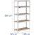 Regał magazynowy metalowy 5 półek 750 kg 100 x 50 x 197 cm szary