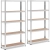 Regał magazynowy metalowy 5 półek 875 kg 90 x 30 x 180 cm szary 2 szt.