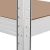 Regał magazynowy metalowy 4 półki 600 kg 160 x 40 x 180 cm szary