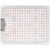 Lampa do uprawy wzrostu roślin pełne spektrum 30 x 24 cm 234 LED 110 W srebrna
