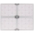 Lampa do uprawy wzrostu roślin pełne spektrum 60 x 48 cm 936 LED 400 W srebrna