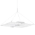 Lampa do uprawy wzrostu roślin pełne spektrum 60 x 48 cm 936 LED 400 W srebrna