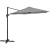 Parasol ogrodowy na wysięgniku bocznym uchylny okrągły śr. 300 cm ciemnoszary