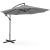 Parasol ogrodowy na wysięgniku okrągły uchylny śr. 300 cm ciemnoszary