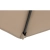 Półparasol przyścienny balkonowy tarasowy półokrągły 270 x 135 cm szarobrązowy