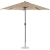 Półparasol przyścienny balkonowy tarasowy półokrągły 270 x 135 cm kremowy