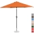 Parasol ogrodowy tarasowy okrągły uchylny z korbką śr. 270 cm pomarańczowy
