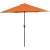 Parasol ogrodowy tarasowy okrągły uchylny z korbką śr. 270 cm pomarańczowy